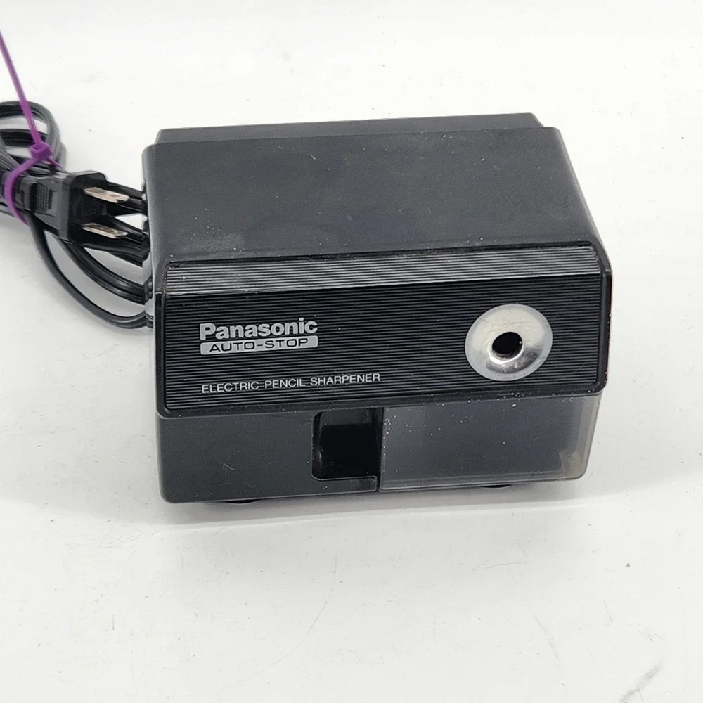Panasonic KP-110 Electric Pencil Sharpener Vintage Auto Stop Made Japan Tested